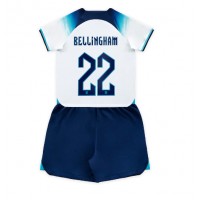 England Jude Bellingham #22 Fußballbekleidung Heimtrikot Kinder WM 2022 Kurzarm (+ kurze hosen)